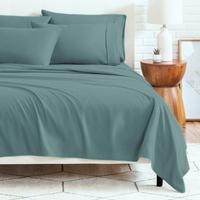 6-Piece Bed Sheet Set – Twin/Full/Queen/King Sizes | Soft Microfiber | 45cm Deep Pocket Fitted Sheet | Cooling, Wrinkle-Fre...