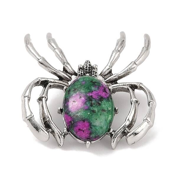 Natural Ruby in Zoisite Brooches