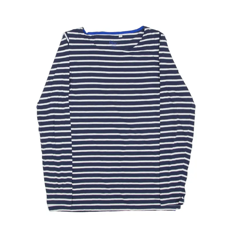 BODEN Striped T-Shirt Blue Long Sleeve Womens UK 6