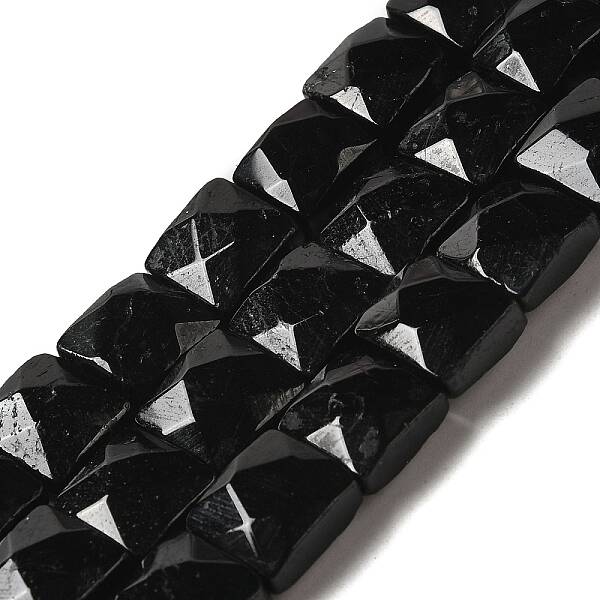 Natural Black Tourmaline Beads Strands