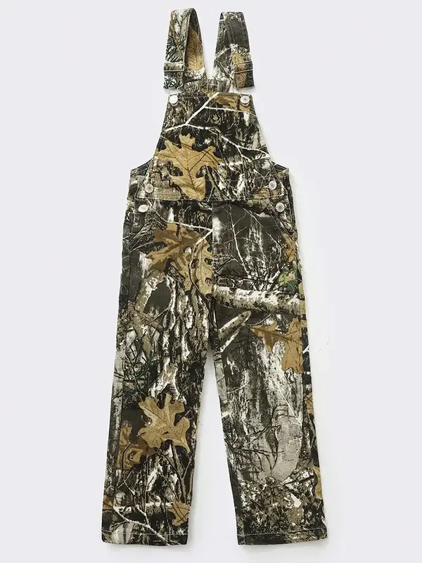 Green camou Print Denim Stretchy overall bottoms pants Girls Jeans