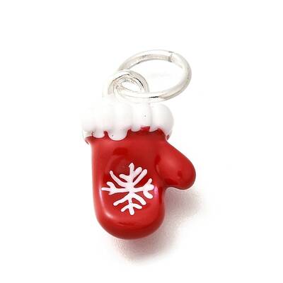 Christmas Theme Brass Enamel Charms