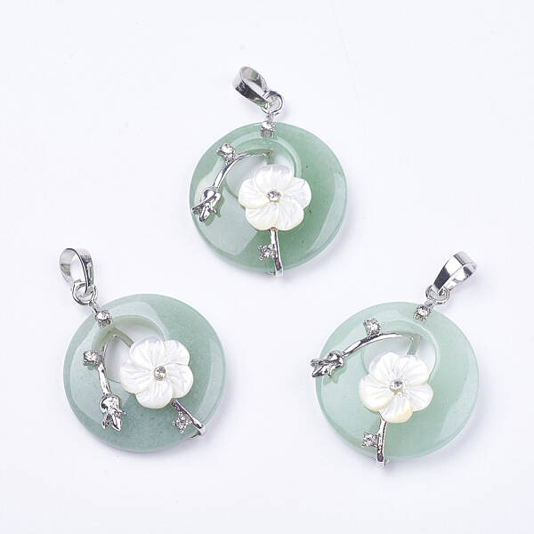 Natural Green Aventurine Pendants