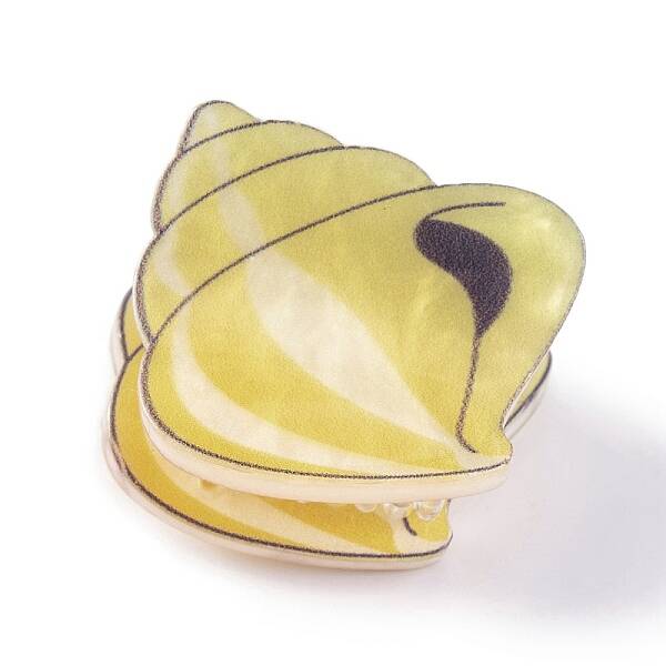 Cute Mini Conch Acrylic Claw Hair Clips