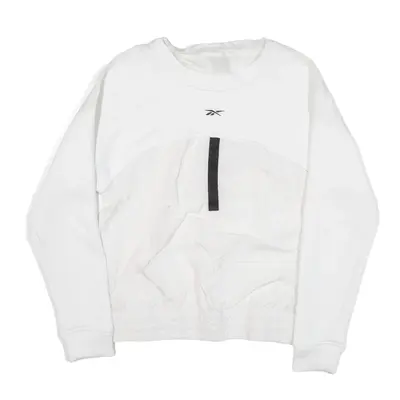 REEBOK Sweatshirt White Womens S