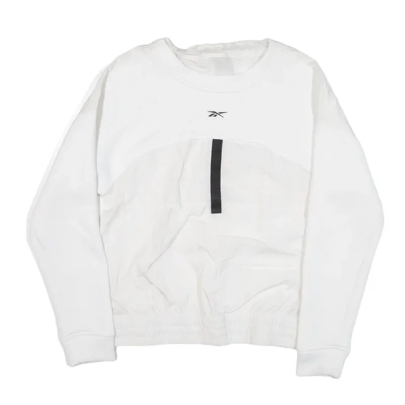 REEBOK Sweatshirt White Womens S