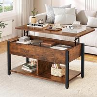 YITAHOME Lift Top Coffee Table, Easy-Lift, 2-Tier Storage, Adjustable Height Coffee Table with Hidden Storage Compartment and...