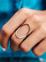 Minimalist Temperament Plain Color Hollow Out Design Rings, Gifts for Her, Fashion Accessories for Women, Trendy All-match &...