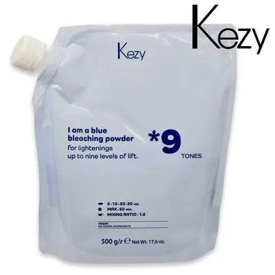 Kezy Polvere Decolorante Blu - 9 Toni 500Gr