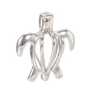 Hollow Brass Bead Cage Pendants