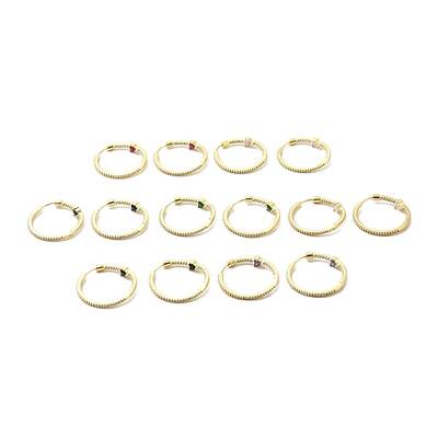 Cubic Zirconia Heart Hoop Earrings