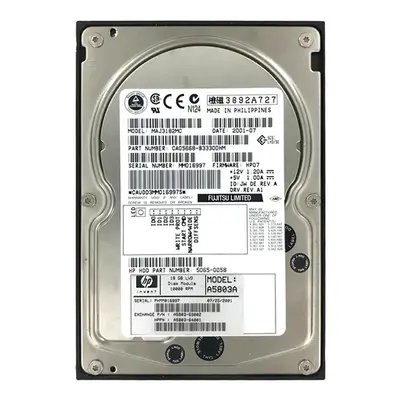 A5803-69002 HP 18.2GB Wide Ultra2 SCSI 10000 3.5-inch Hard Drive