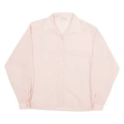 Julietta Plain Shirt Pink Long Sleeve Womens M