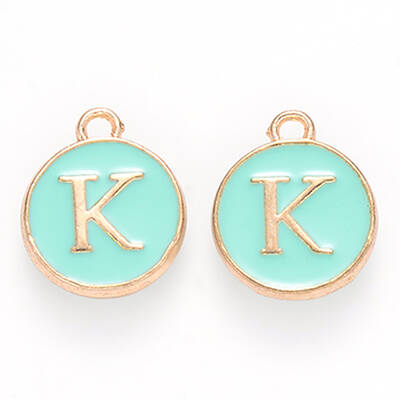Golden Plated Alloy Enamel Charms