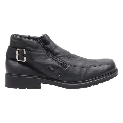 RIEKER Ankle Boots Black Leather Womens UK 9