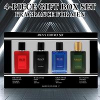 4-Piece Set, Men's Eau De Toilette Spray Gift Box, Long Lasting Fragrance, 4 Different Flavor, Perfect For Holiday Gifts, Dat...