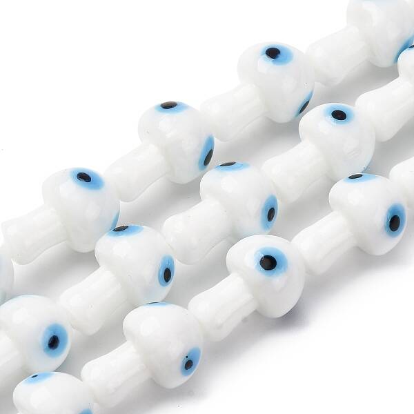 Handmade Evil Eye Lampwork Beads Strands