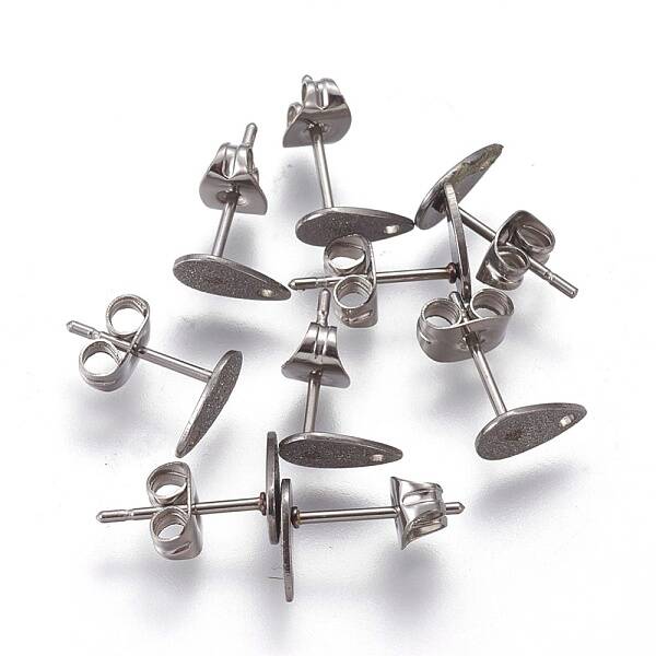 Tarnish Resistant 304 Stainless Steel Stud Earring Findings