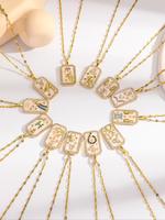 Zodiac Themed Pendant Necklace, Fashion Jewelry for Party, Daily Clothing Decor, Trendy All-match & Exquisite Jewelry for Bir...