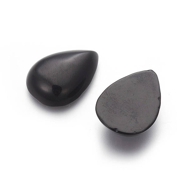 Natural Dyed & Heated Black Agate Cabochons