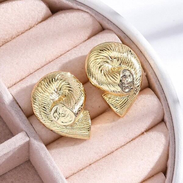 Rack Plating Brass Dangle Stud Earrings for Women