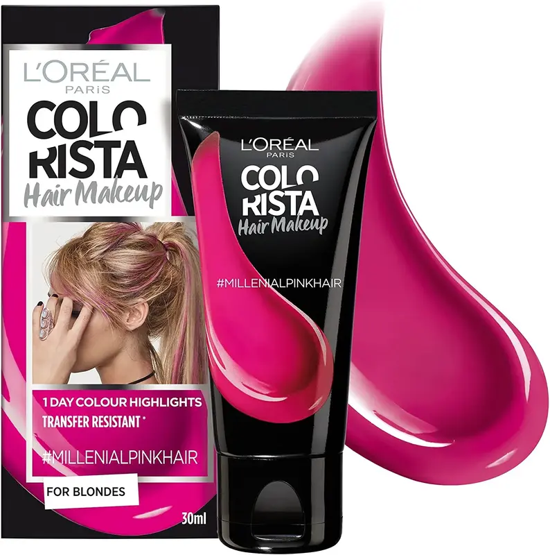 L'Oreal Paris, Colorista Makeup, Semi-Permanent Hair Dye, #millenialpink, 30 ml