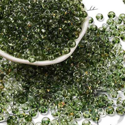 Baking Paint Transparent Colours Glass Round Beads