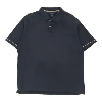 Burberry Golf Polo Shirt - Large Blue Cotton | Size: large