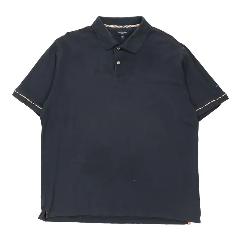 Burberry Golf Polo Shirt - Large Blue Cotton | Size: large