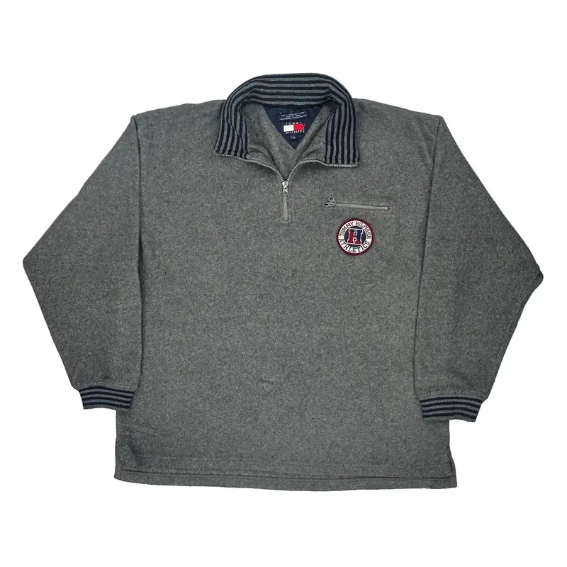 Tommy Hilfiger Fleece - Large Grey Polyester