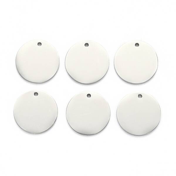 Non-Tarnish 304 Stainless Steel Stamping Blank Tag Pendants