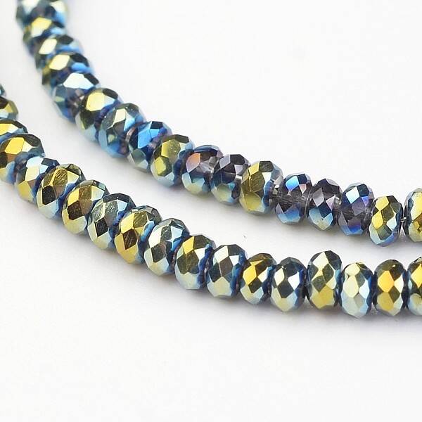 Electroplate Glass Beads Strands