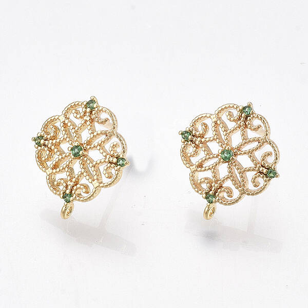Brass Stud Earring Findings