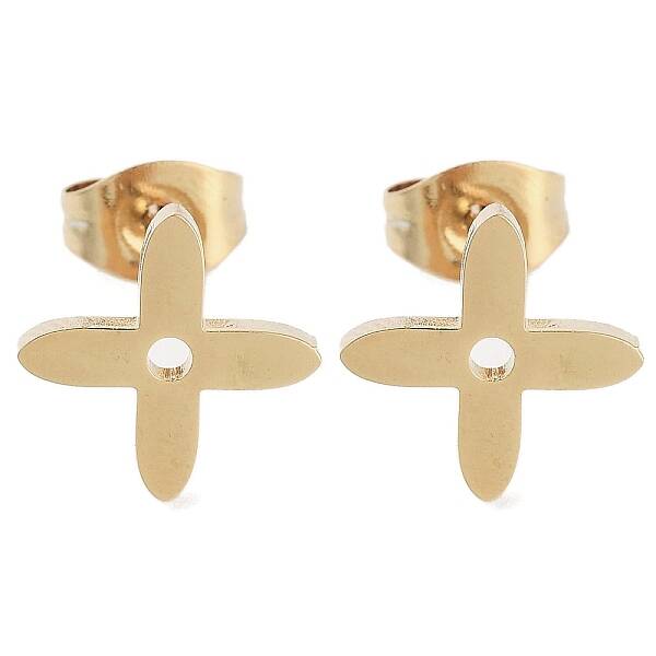 PVD Vacuum Plating 304 Stainless Steel Stud Earrings for Women