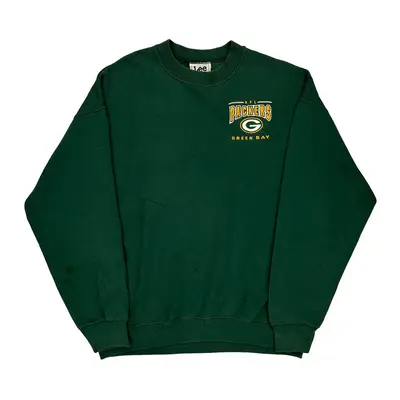 Made In Usa Green Bay Packers Lee Nfl Sweatshirt - XL Green Cotton