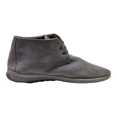 Lace-Up Boots Grey Leather Mens UK 8