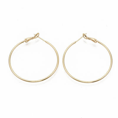 Brass Hoop Earrings