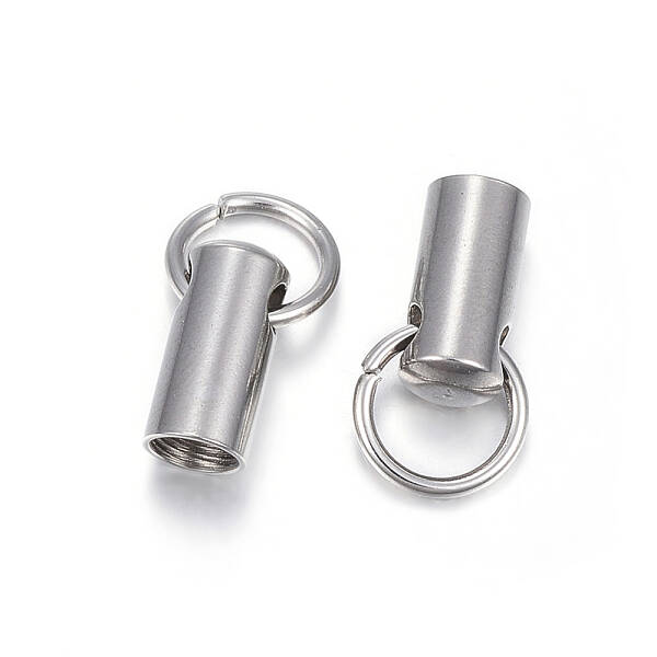 Tarnish Resistant 201 Stainless Steel Cord Ends