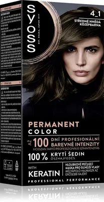 Syoss Permanent Color permanent hair dye color 4_1 Medium Brown