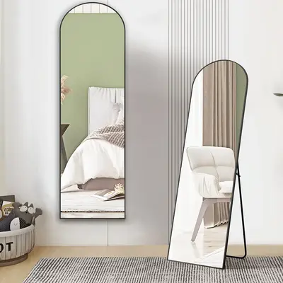 ăDeală Full Length Mirror Floor Standing Living Room Modern Hanging Saving Space with Aluminum Alloy Frame Decor Durable...