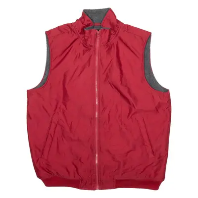 CHAPS Blanket Lined Mens Gilet Red M