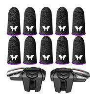 12 in 1 Phone Trigger Combination Kit, Including 2 Mobile Controllers with 10 Fingertips, Target and Shooting Triggers Kit fo...