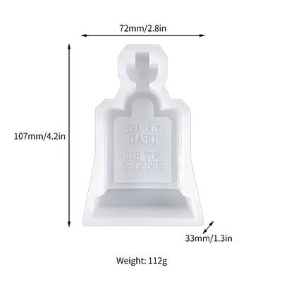Tombstone DIY Food Grade Silicone Candle Molds