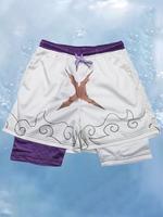 Men's 2 in 1 Drawstring Sports Shorts, Casual Regular Fit Quick Drying Back To School Pocket Shorts for Gym Workout Running, ...