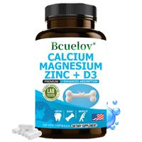 Bcuelov Calcium Magnesium Zinc + Vitamin D3 Health Supplement, Supports Bone and Teeth Health - Supports Immune System Health...
