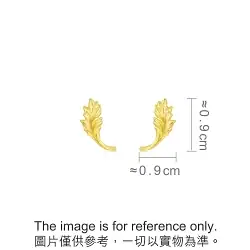 'The Art of Nature ' 999.9 Gold Acanthus Plant Earrings