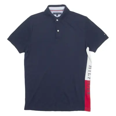 TOMMY HILFIGER Mens Polo Shirt Blue S