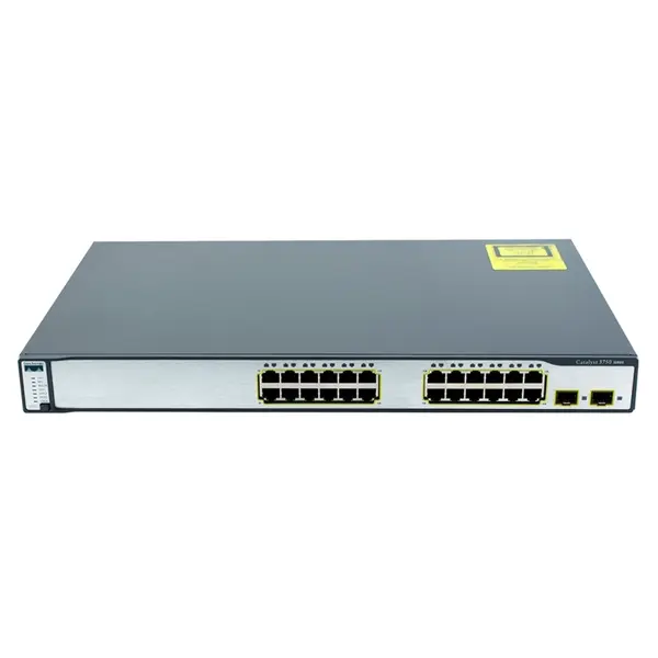 WS-C3750-24TS-E-RF Cisco C3750-24TS 24-Port + 2-Port SFP L3 Switch