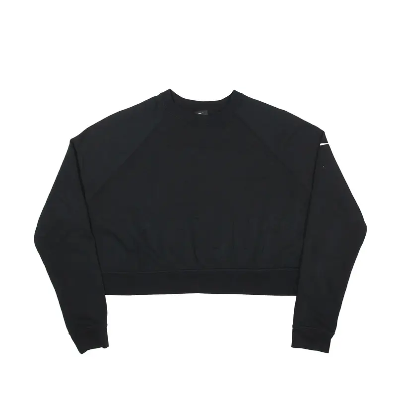 NIKE Crop Sweatshirt Black Womens M