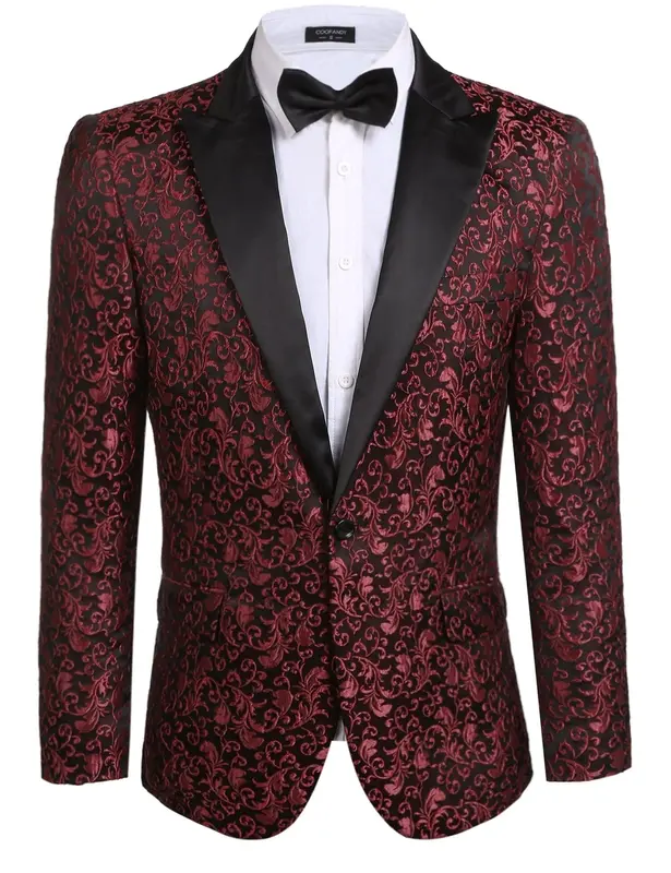 Floral Party Tuxedo (US Only), Red / XS
